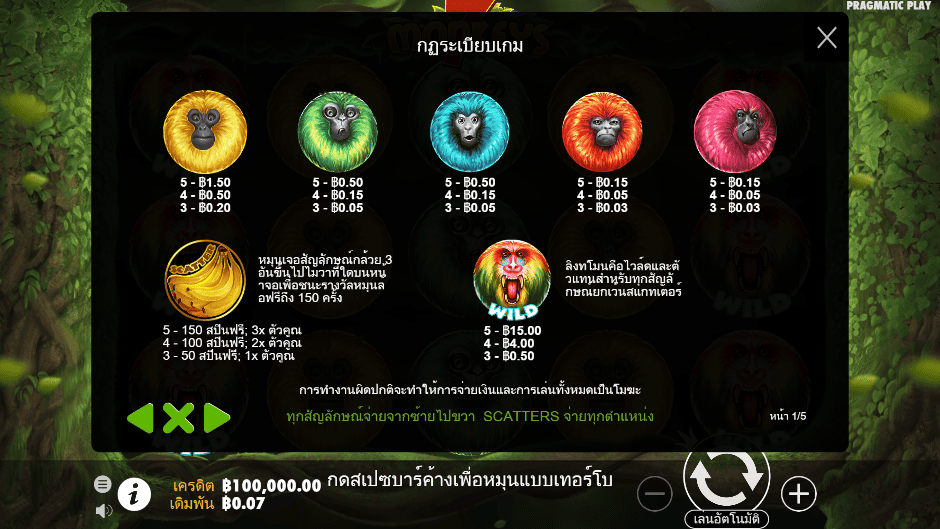 Paytable - Features